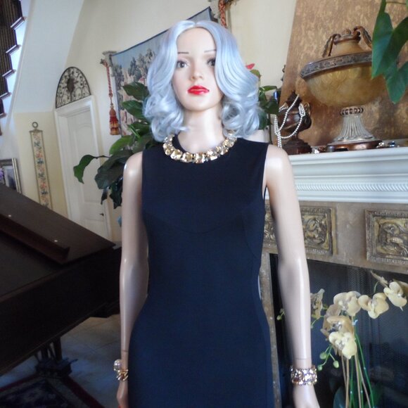 Stella McCartney Black Sheath Dress w/Flounce Hemline Detail Size IT 38 US 2 - Picture 4 of 16